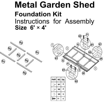 TOPMAX Patio 6ft x4ft Bike Shed Garden Shed, Metal Storage Shed with Lockable Door, Tool Cabinet with Vents and Foundation for Backyard, Lawn, Garden, Gray