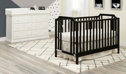 Celeste 3-in-1 Convertible Island Crib Black