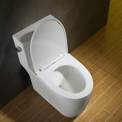 1.28 GPM (Water Efficient) One-Piece ADA Elongated Toilet, Soft Close Seat Included (cUPC Approved) - 28.7"x16.5"x28.7"