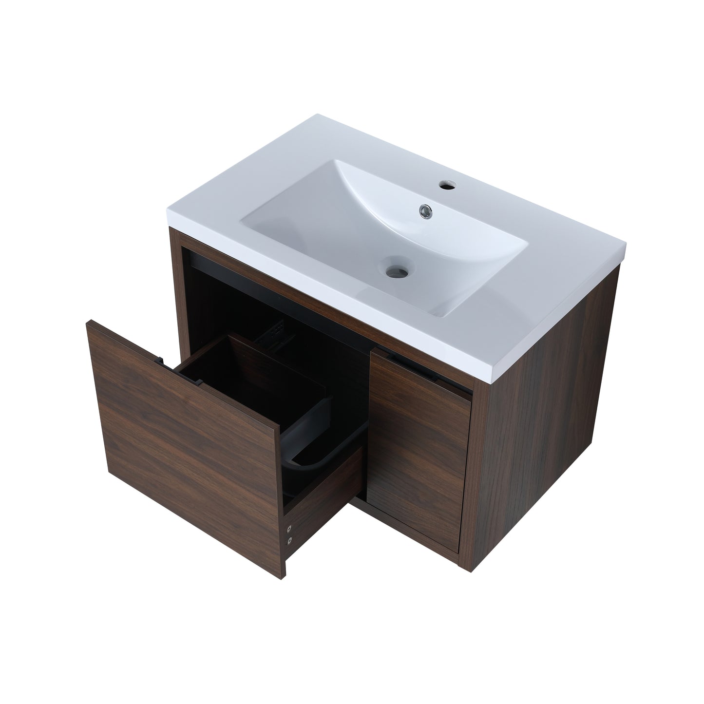 Single Sink Bathroom Vanity,Wall Mounting 30 Inch,30 X 18