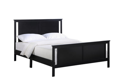 Connelly Reversible Panel Full Bed Black/Vintage Walnut
