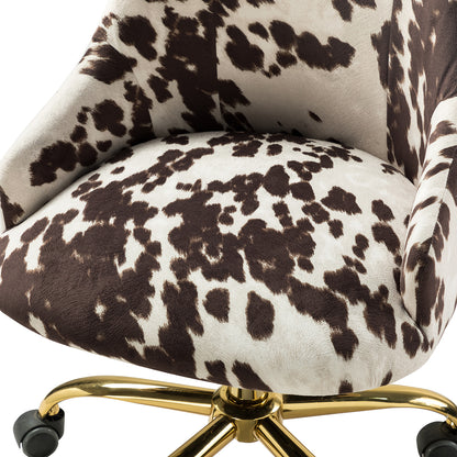 Juan Printed Fabric Office Chair with Foam Cushion