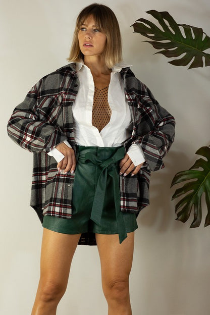 THICK PLAID JACKET