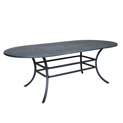 Oval Table, Burnished Pewter