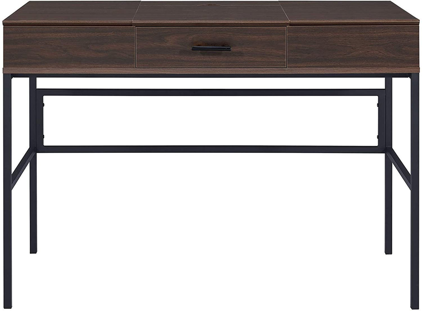 ACME Verster Built-in USB Port Writing Desk, Oak & Black Finish 93092