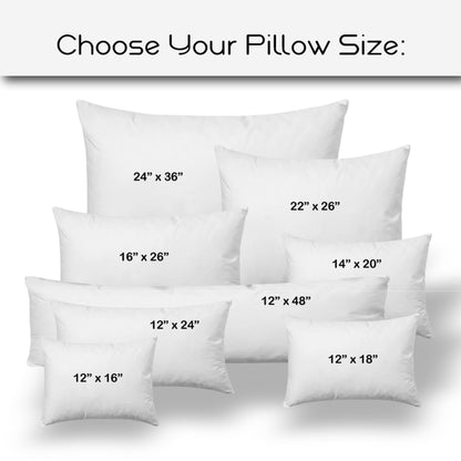 BREEZY Indoor/Outdoor Soft Royal Pillow, Zipper Cover w/Insert, 12x16