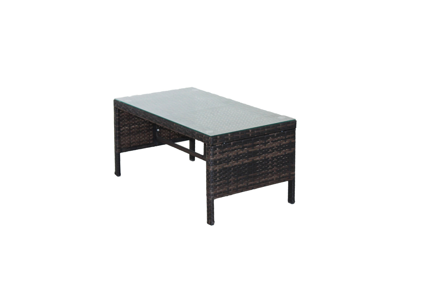 Outdoor patio Furniture 1 Coffee Table with clear tempered glass