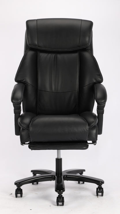 Vanbow.Back Design Big and Tall Black Fabric Executive Office Chair