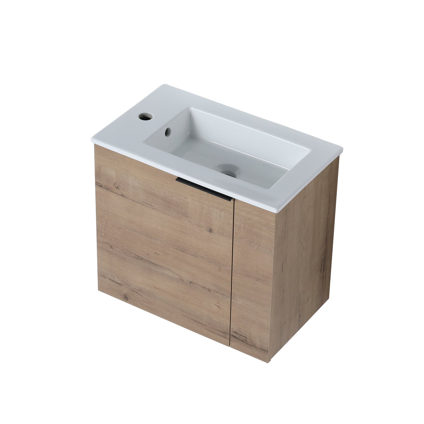 Bathroom Vanity with Sink 22 Inch for Small Bathroom,Floating Bathroom Vanity with Soft Close Door,Small Bathroom Vanity with Sink, 22x13 （KD-Packing）