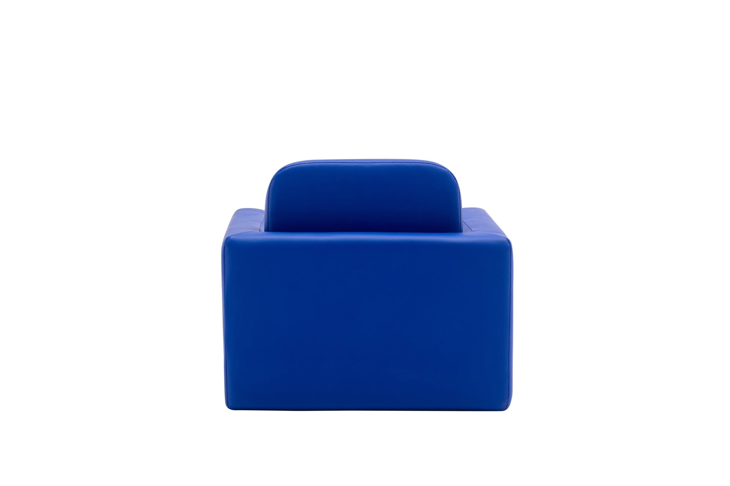 Blue Color 1pc Convertible Armchair/Table for Kids