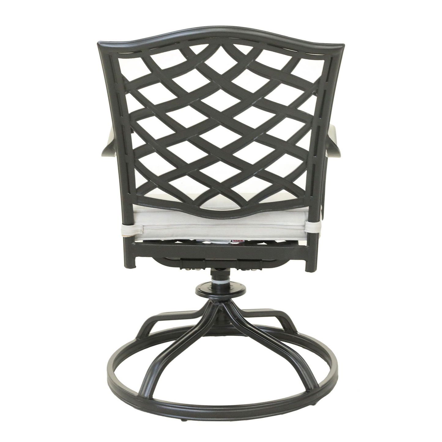 Dining Swivel Chair, Cast Silver, Set of 2