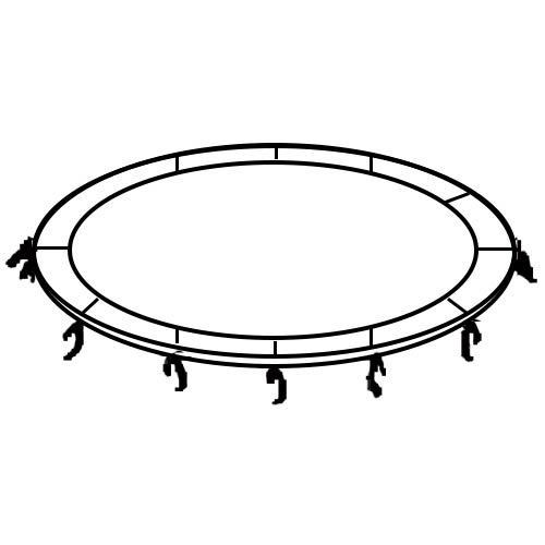 Replacement Spring Pad for 15 -foot diameter large trampoline