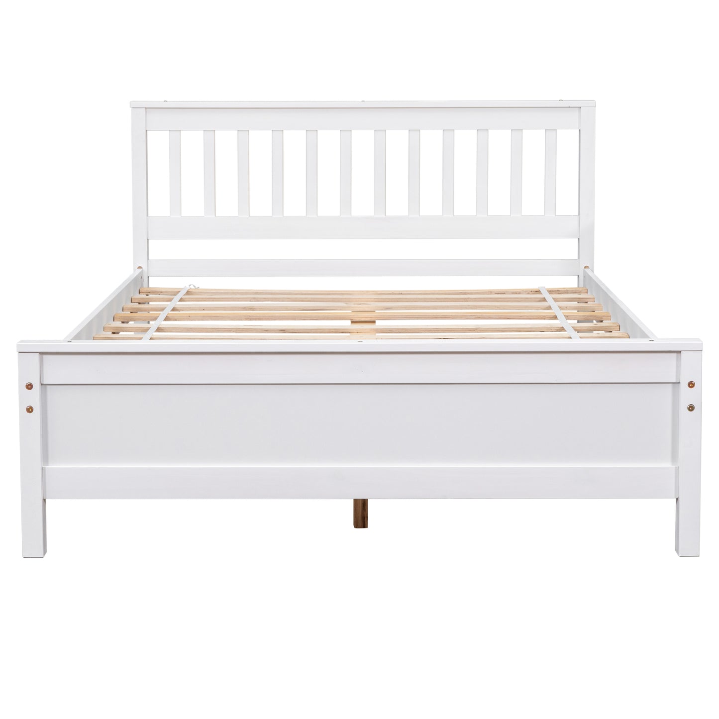 Full Bed with Headboard and Footboard for Kids, Teens, Adults,with a Nightstand ,White