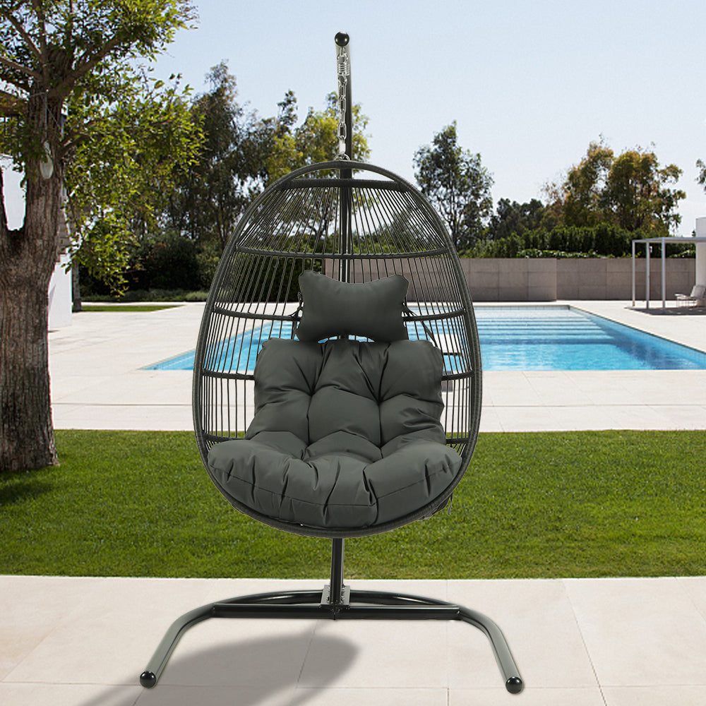 EGG SHAPE SWING CHAIR PATIO GRADEN HOME