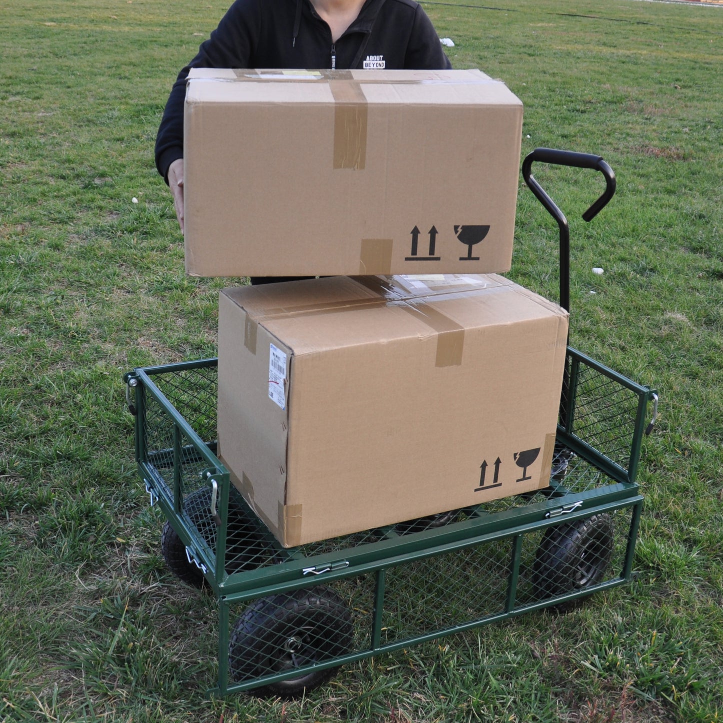 Wagon Cart Garden cart trucks make it easier to transport firewood