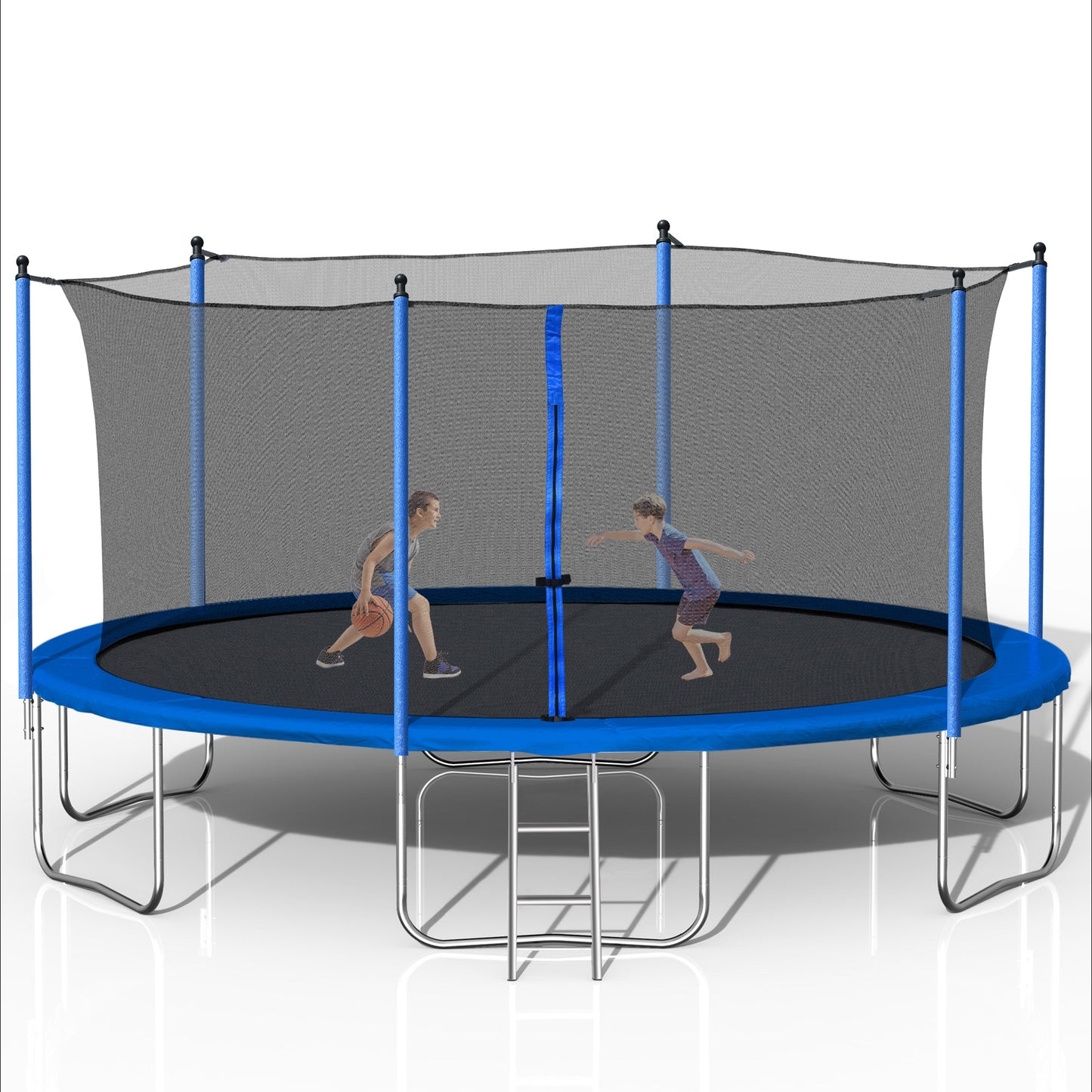 14FT TRAMPOLINE (STEEL TUBE,LADDER)