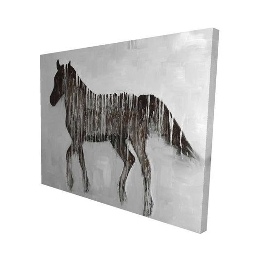Gambading abstract horse - 16x20 Print on canvas