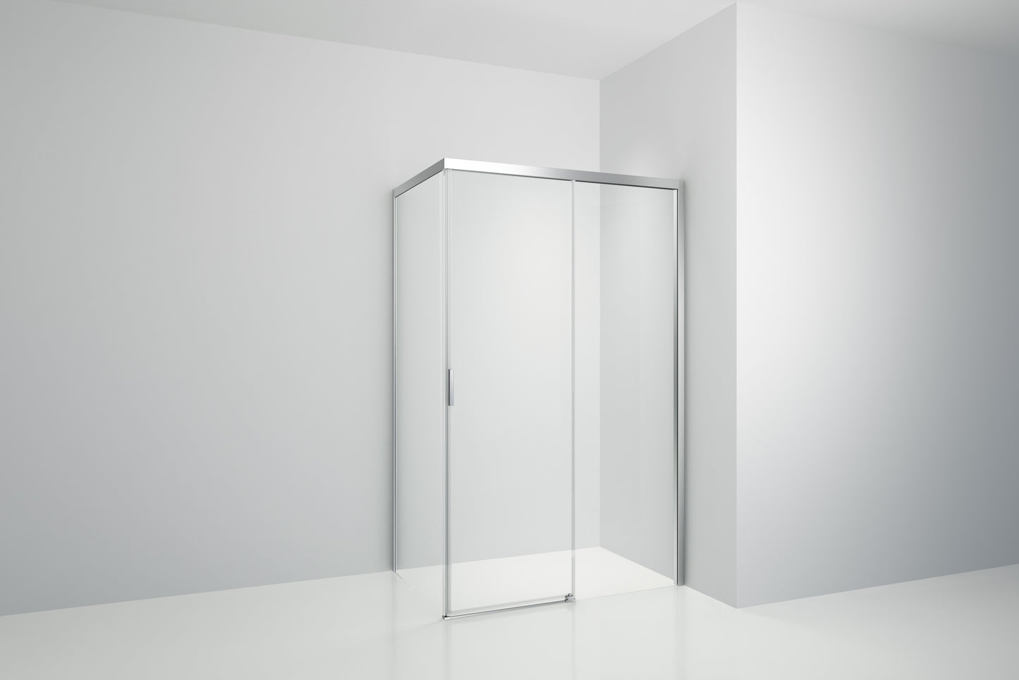 TRUSTMADE 48 in. H x 34 in. W x 76 in. H Semi-Frameless Square Sliding Shower Enclosure (cUPC Approved), w/ Invisible Rollers