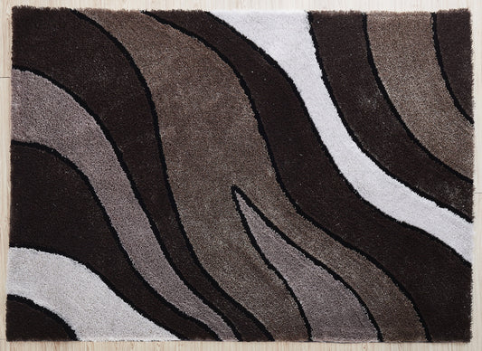 "Aria Collection" Soft Pile Hand Tufted Shag Area Rug