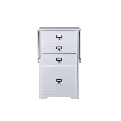 Fold-Out Organizer and Craft Desk - White