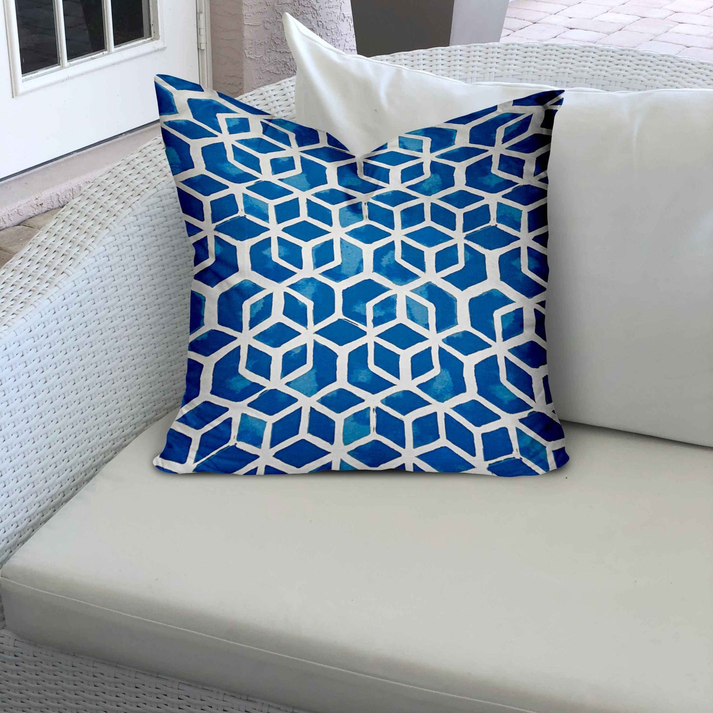 CUBE Indoor/Outdoor Soft Royal Pillow, Zipper Cover w/Insert, 26x26