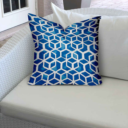 CUBE Indoor/Outdoor Soft Royal Pillow, Envelope Cover Only, 17x17