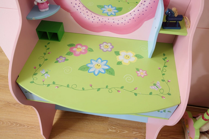 Kids Funnel Olivia the Fairy Girl‘s Dressing Table with Chair