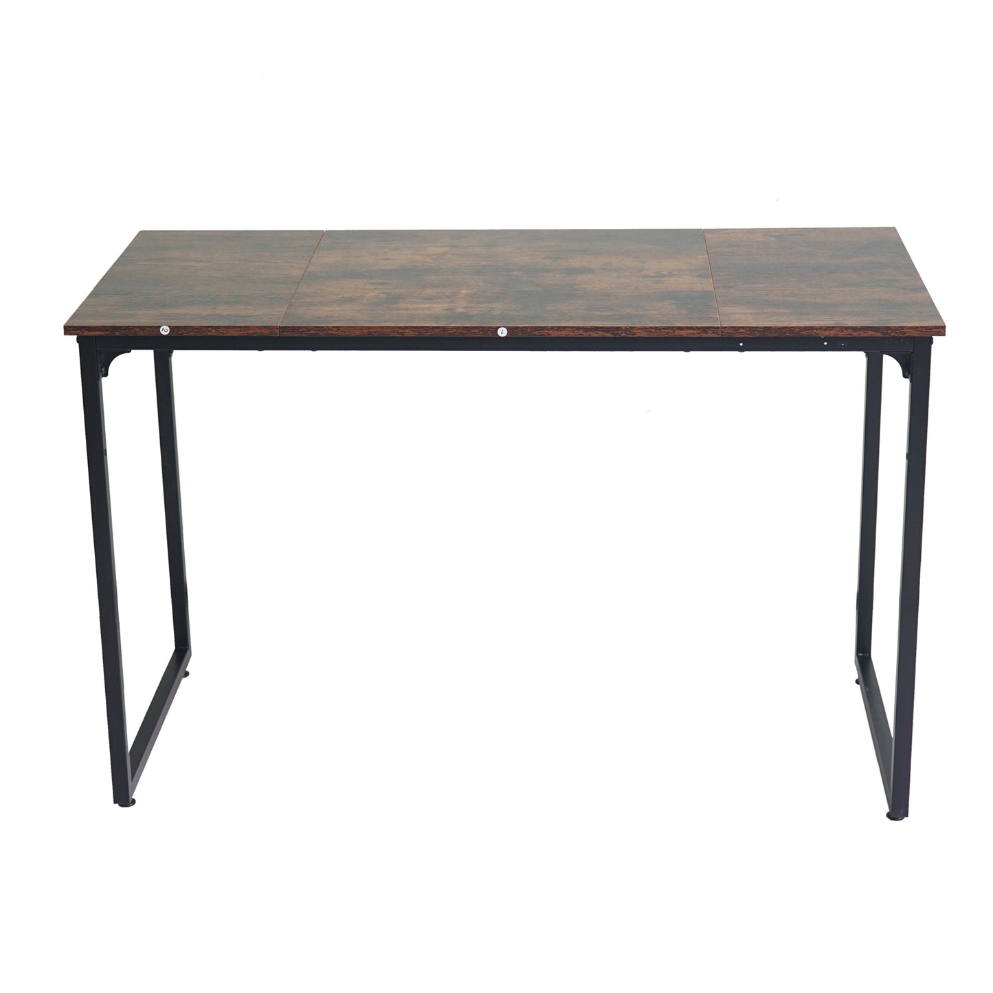 Computer Desk Without Storage Shelf-Rustic Brown, Small