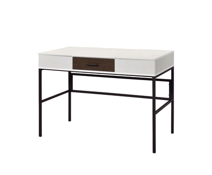 ACME Verster Built-in USB Port Writing Desk, Natural & Black Finish 93090