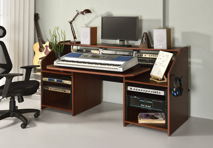 ACME Annette Music Desk, Walnut & Black Finish OF00994