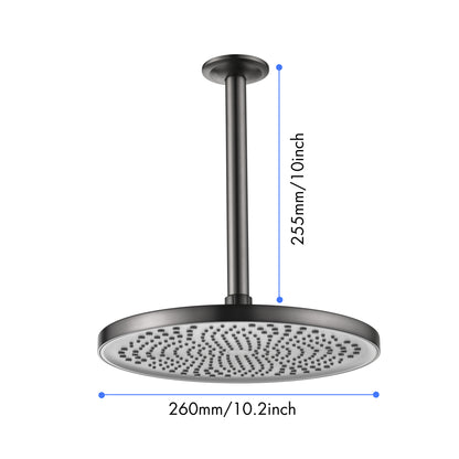 Shower Head - High Pressure Rain - Luxury Modern Look - No Hassle Tool-less 1-Min