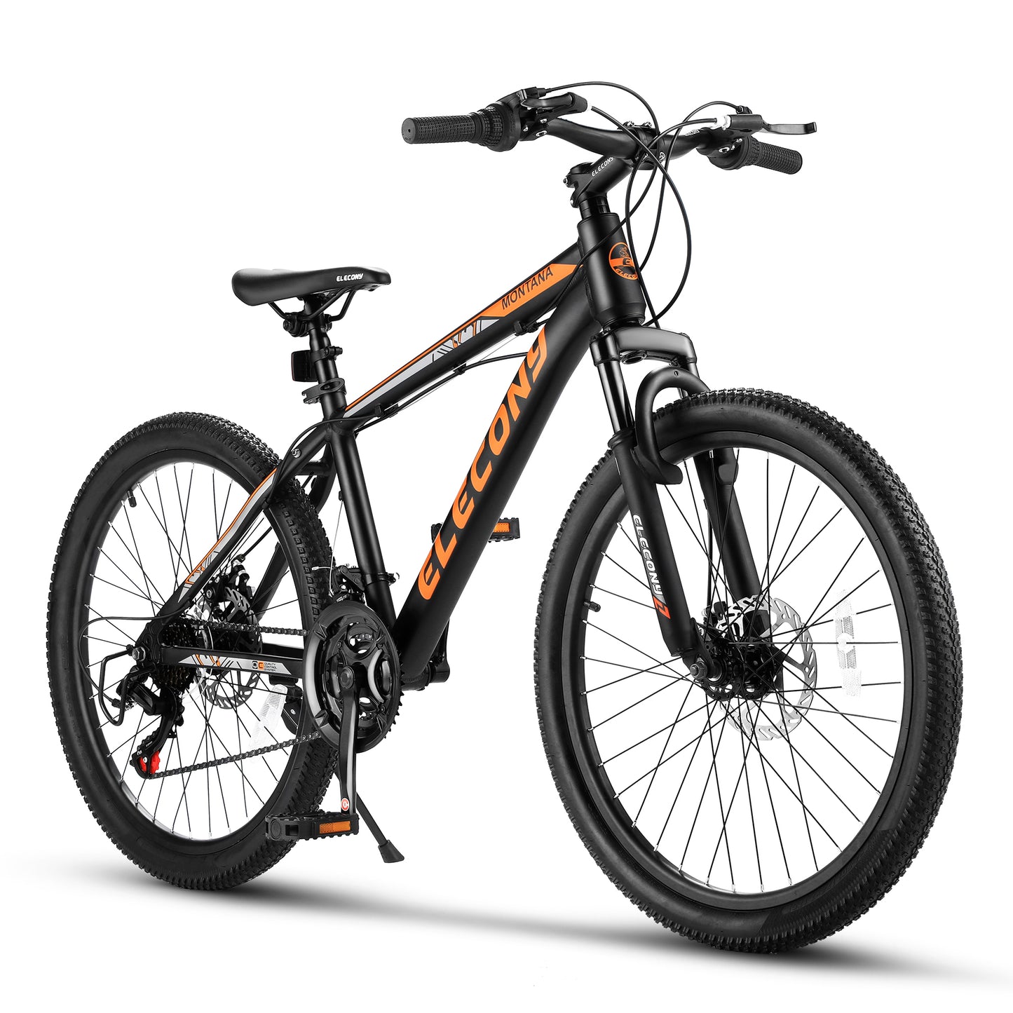 A24299 Rycheer Elecony 24 inch Mountain Bike Bicycle for Adults Aluminium Frame Bike Shimano 21-Speed with Disc Brake