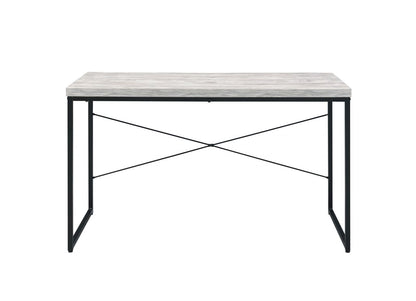 ACME Jurgen Desk, Antique White & Black 92915