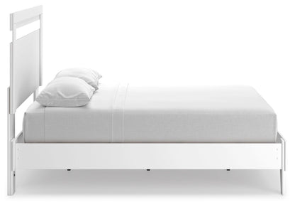 Ashley Flannia White Casual Full Panel Platform Bed EB3477B1