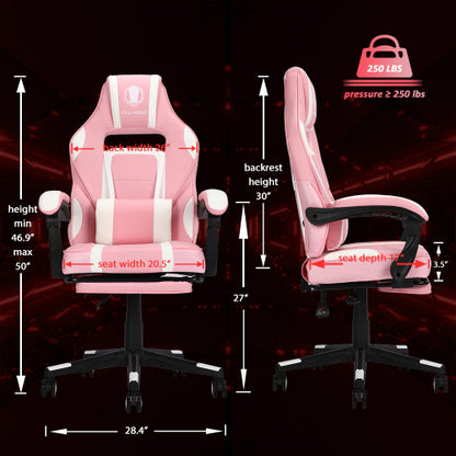 Vanbow.Ergonomic massage/rotary racing office game computer chair/PU leather