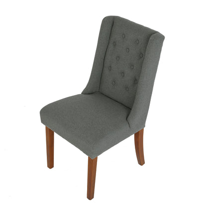 Tufted Parsons Chair  (Set of 2), Gray