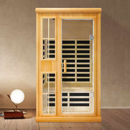 Far infrared sauna double room with Bluetooth audio app control