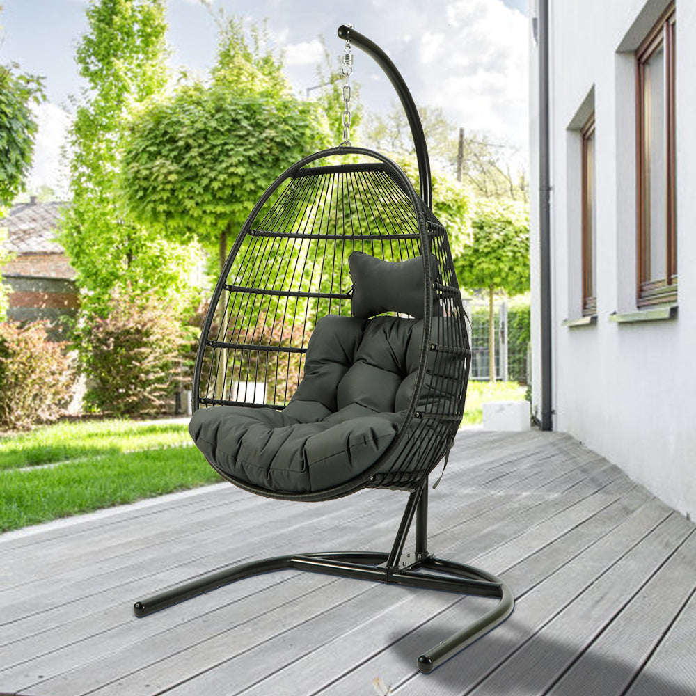 EGG SHAPE SWING CHAIR PATIO GRADEN HOME