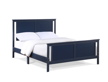 Connelly Full Bed Midnight Blue/Vintage Walnut