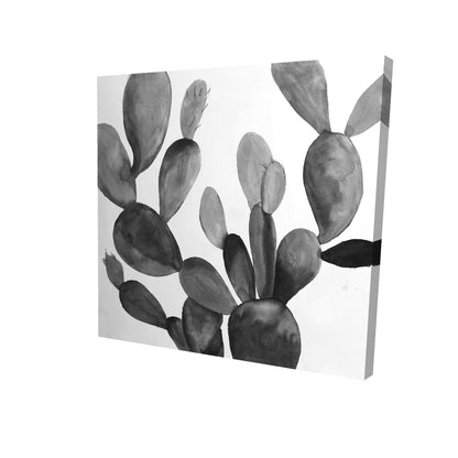 Grayscale cactus - 08x08 Print on canvas