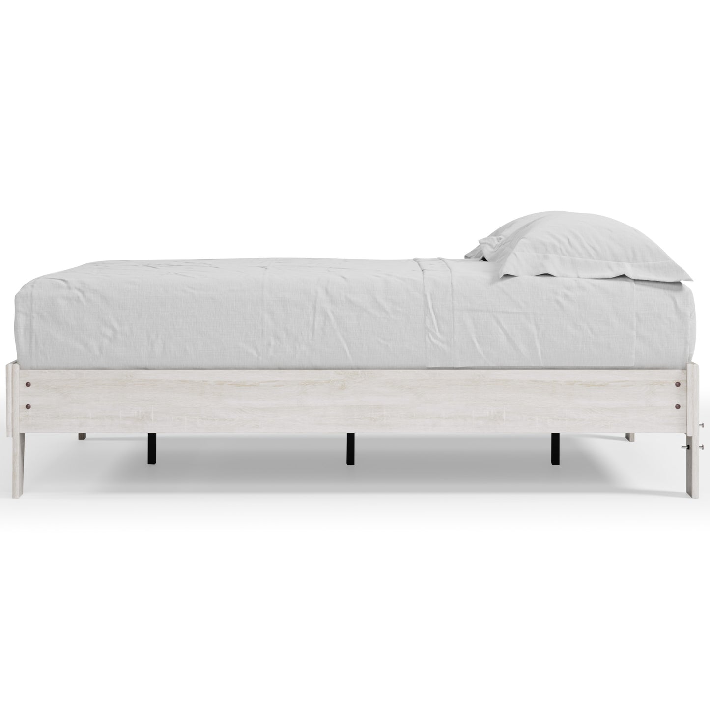 Ashley Shawburn White Washed Casual Full Platform Bed EB4121-112