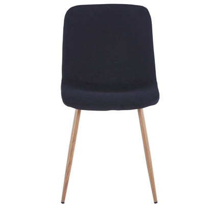 Dining Chair 4PCS（BLACK），Modern style，New technology，Suitable for restaurants, cafes, taverns, offices, living rooms, reception rooms.Simple structure, easy installation.