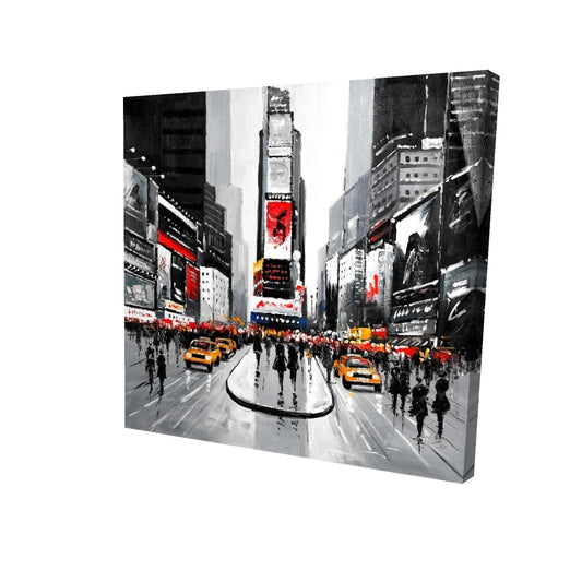 New york city busy street - 12x12 Print on canvas