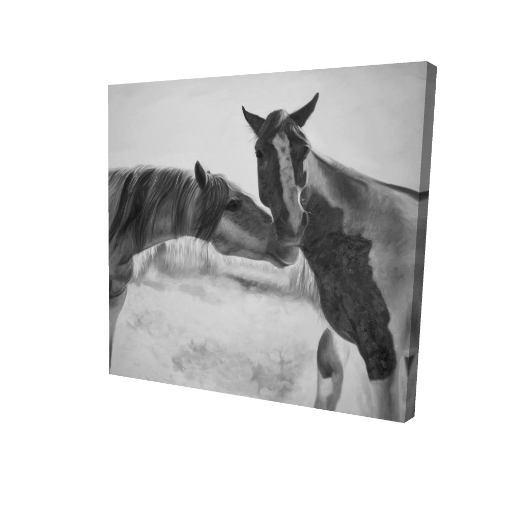 Horses lover - 12x12 Print on canvas