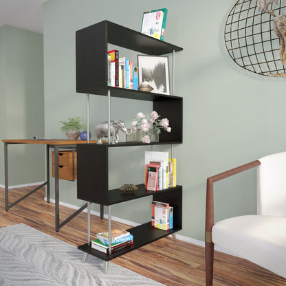 Beckerman Asymmetrical Etagere - Black