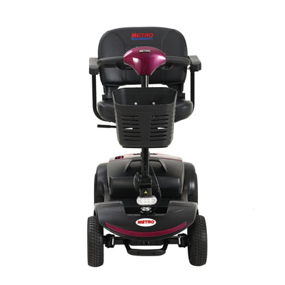 Four wheels Compact Travel Mobility Scooter with 300W Motor for Adult-300lbs, PLUM