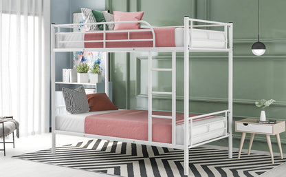 Twin Over Twin Metal Bunk Bed (White)( old sku: MF189201KAA )