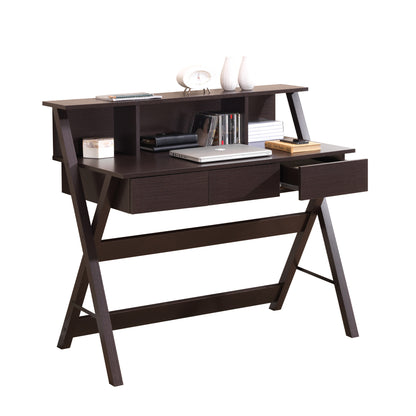 Techni Mobili Writing Desk with Storage, Wenge