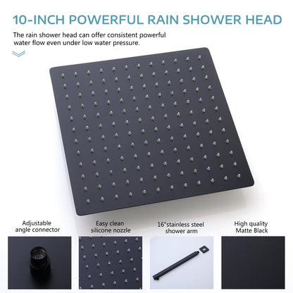 10 Inch High Pressure Shower Head And Handheld Shower