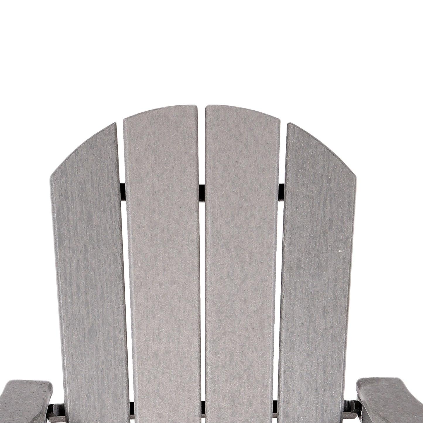 Adirondack Chair Holder HDPE Patio Chairs Weather Resistant Outdoor Chairs for Lawn, Deck, Backyard, Garden, Fire Pit, Plastic Outdoor Chairs -Gray